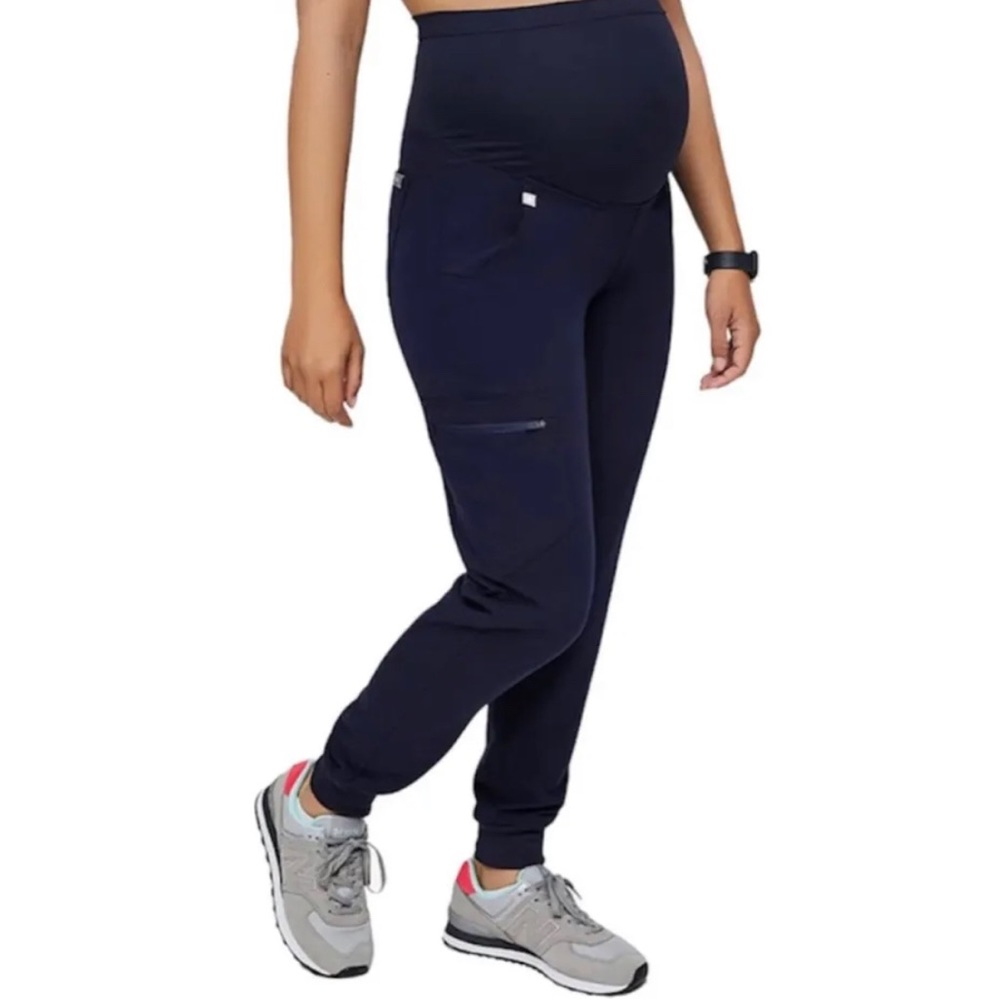 COPY - Figs navy maternity Zamora joggers small